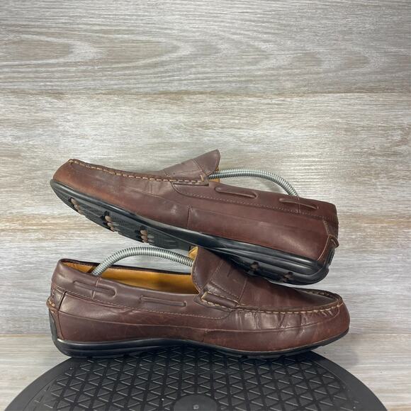 Sperry Men's Gold Cup Capetown Brown Leather Driving Loafers Shoes Size 11 - Picture 8 of 10
